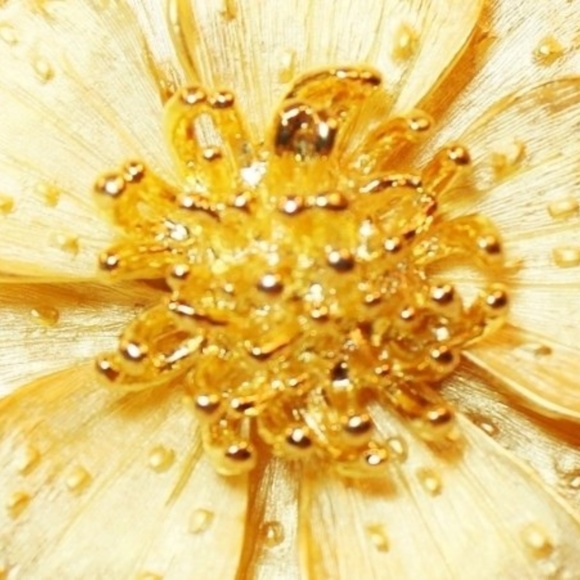 Vintage KJL Anemone Necklace Earring Ring Brooch - Picture 6 of 7